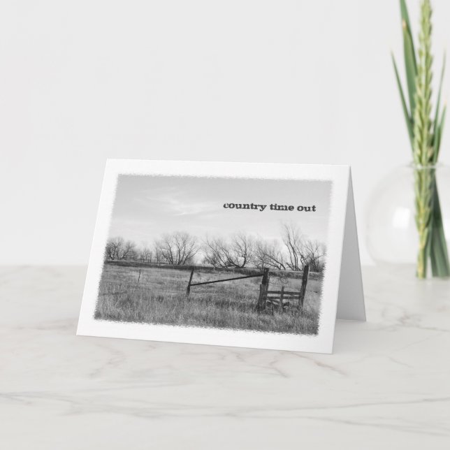 Country Time Out Greeting Card (Front)