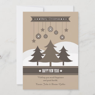 Country Trees Photo Holiday Card