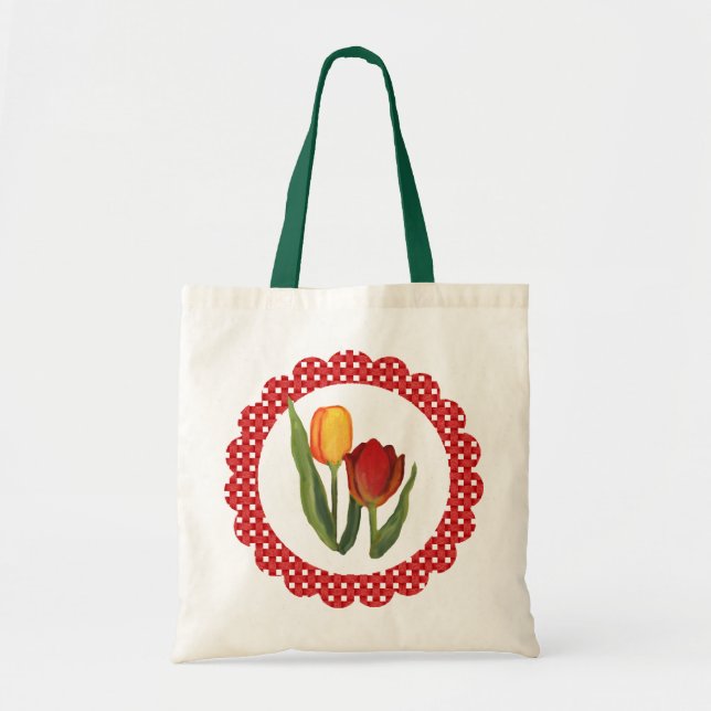 Country Tulips Tote Bag (Front)