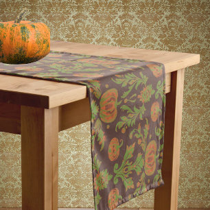 Country Vintage Style Autumn Pumpkin Medium Table Runner