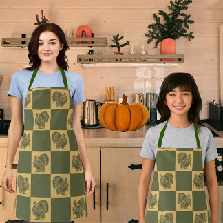 Country Vintage Style Autumn Pumpkin Spice Kitchen Towel
