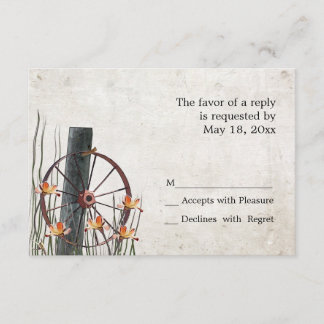 Country Wagon Wheel - RSVP Cards