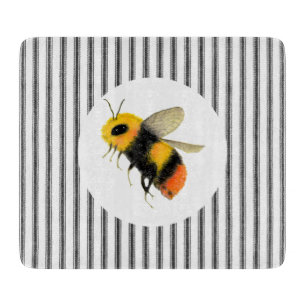 Country Watercolor Bee Cutting Board