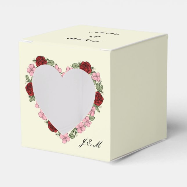 country wedding favor box (Front Side)