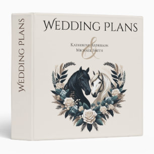 Country Wedding-Horses in Love Wedding Plans Binder