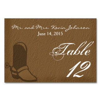Country Wedding Table Cards
