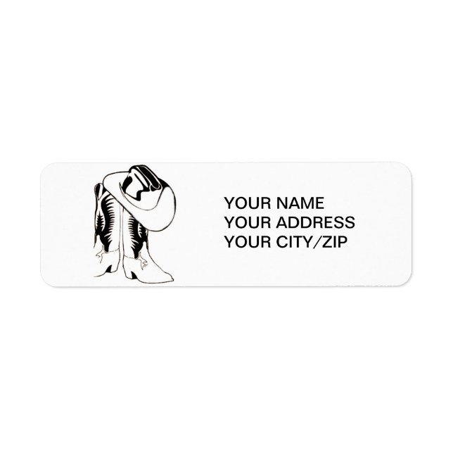 COUNTRY WESTERN ADDRESS LABELS (Front)