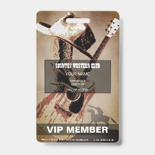 Country Western Badge