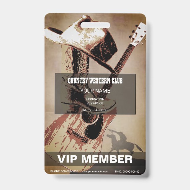 Country Western Badge (Front)