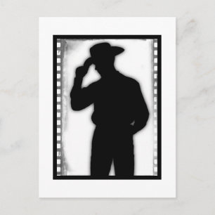 Country Western Cowboy Art Postcard