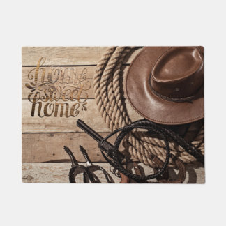 Country western cowboy Door mat