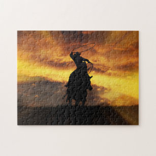 Country Western Cowboy Roper Super Cool Jigsaw Puzzle