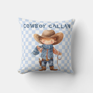 Country Western Cowboy Throw Pillow
