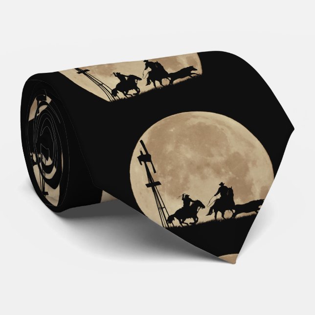 Country Western Cowboy Tie (Rolled)