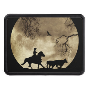 Country  Western Cowboy Trailer Hitch Cover