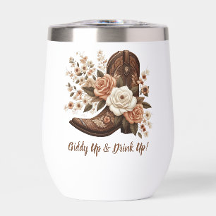 Country Western Cowgirl Boot with Flowers