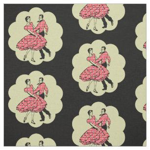 Country Western Dance Couple Square Dance ANY COLO Fabric
