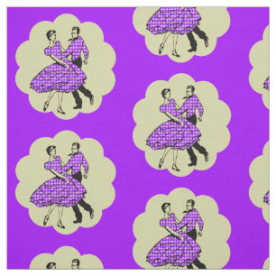 Country Western Dance Couple Square Dance ANY COLO Fabric