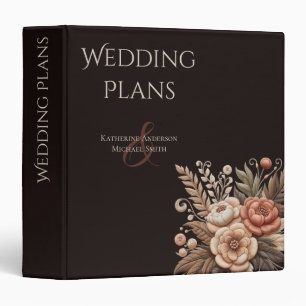 Country Western Flowers Binder
