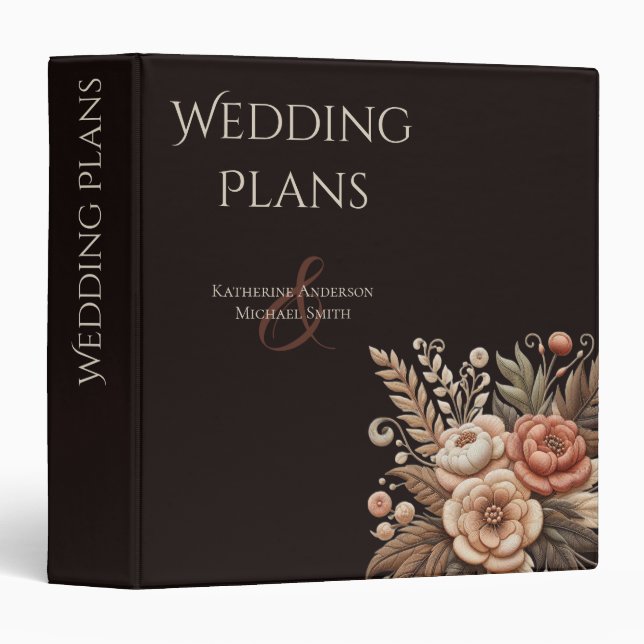 Country Western Flowers Binder (Front/Spine)