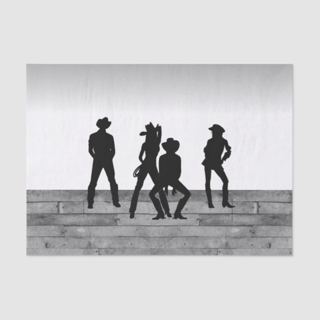 Country Western Fun Tissue Paper (Front)