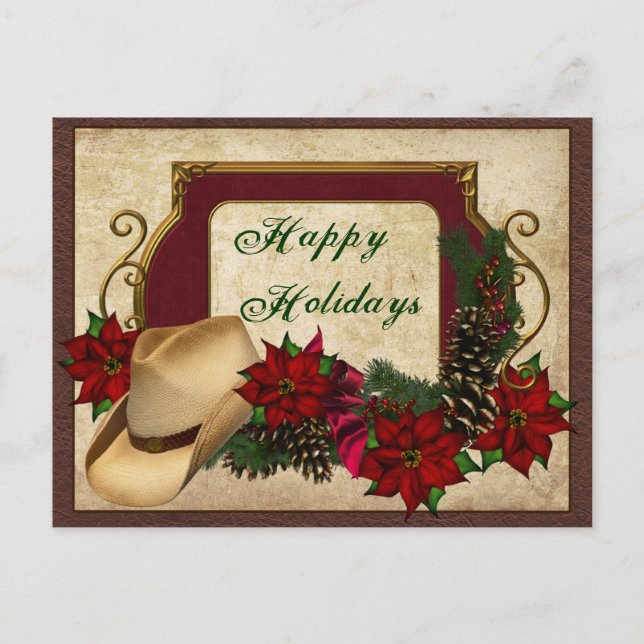 Country Western Holiday Postcards (Front)
