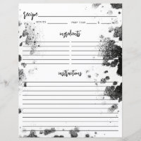 Country Western Holy Cow Bridal Shower Recipe Page