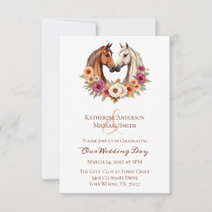 Country Western Horses Invitation