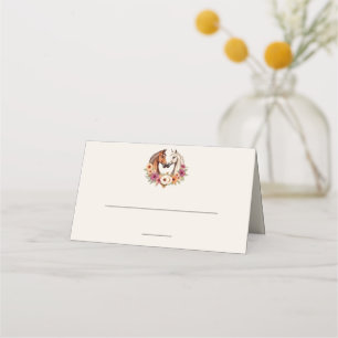 Country Western Horses Place Card