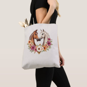 Country Western Horses  Tote Bag
