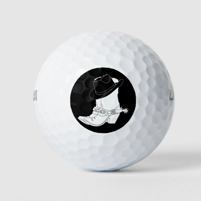 ***COUNTRY WESTERN OR COWBOY*** GOLF BALL (Front)