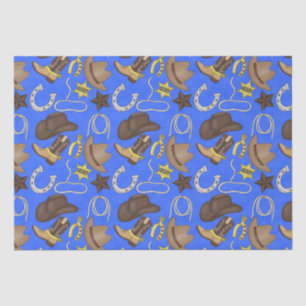 Country Western pattern tissue paper