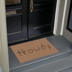 Country Western Rope Farmhouse Howdy Doormat