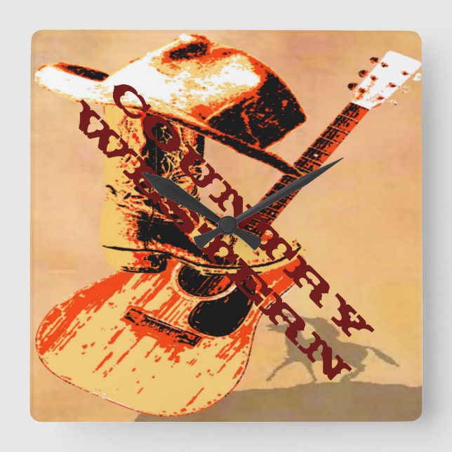 Country Western Wall Clock (Front)