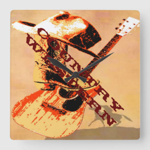 Country Western Wall Clock