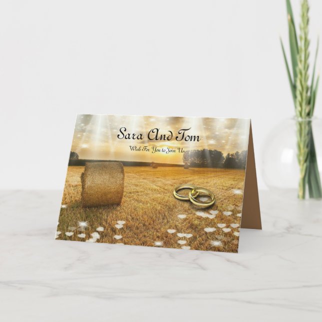 Country Western Wedding Invitation (Front)