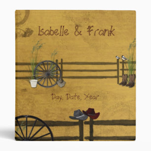 Country Western, Wedding Photo Album Binder