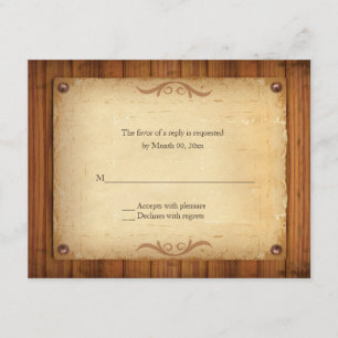 Country Western Wedding RSVP Response Cards