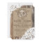 Country Western Wood Lace Rustic Wedding