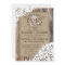 Country Western Wood Lace Rustic Wedding