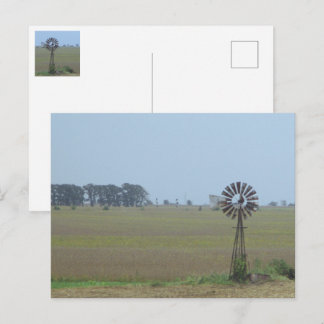 Country Windmill postcard