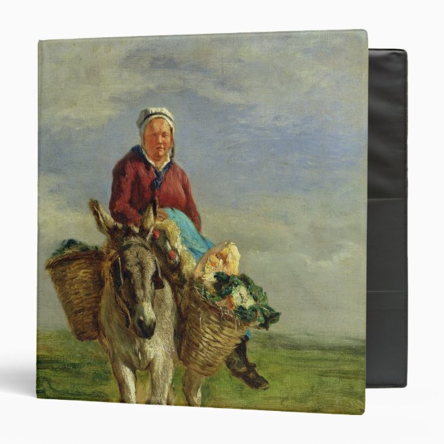 Country Woman Riding a Donkey Binder (Front/Inside)