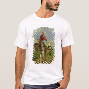 Country Woman Riding a Donkey T-Shirt