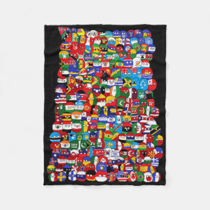 Country World Flags Fleece Blanket