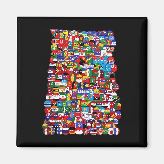 Country World Flags  Magnet (Front)