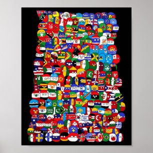 Country World Flags Poster