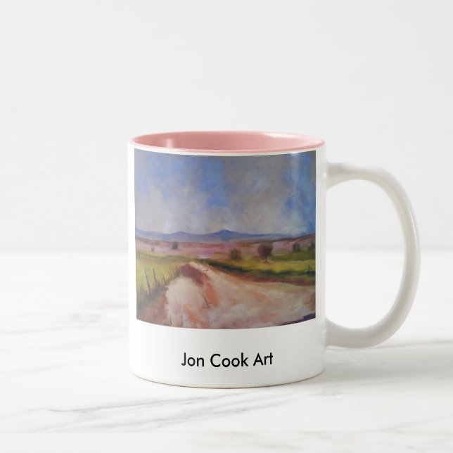 CountryRoad, Jon Cook Art Two-Tone Coffee Mug (Right)