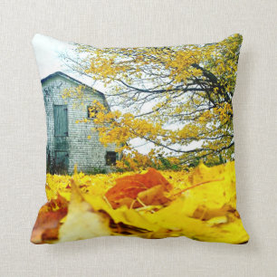 Countryside Barn Throw Pillow