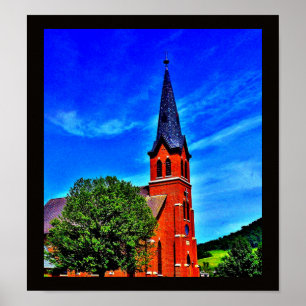 Countryside Church Poster