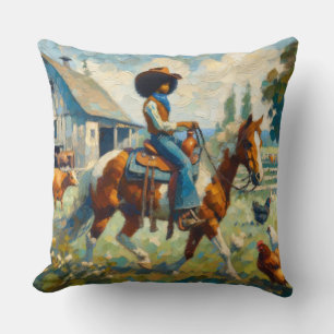Countryside Cowgirl Chic Pillow – A Touch of Weste